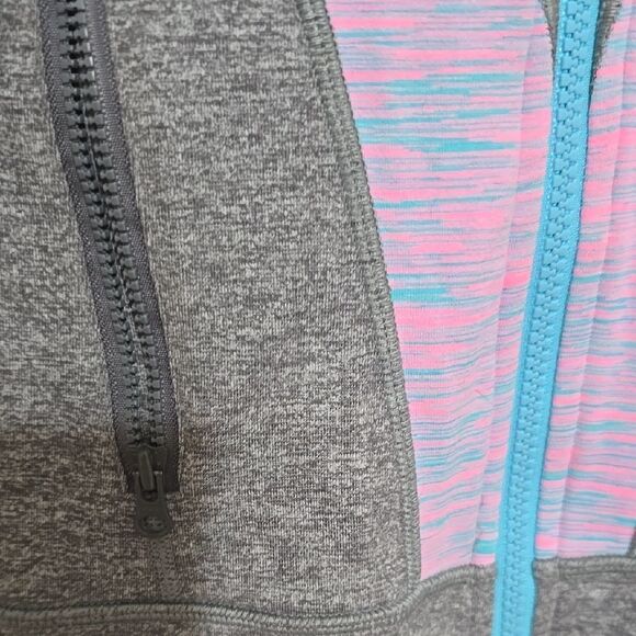 lululemon Ivivva Girl's Sleeve Fitted Zip-Up Hoodie with Mandarin Collar size 14 - Picture 3 of 9